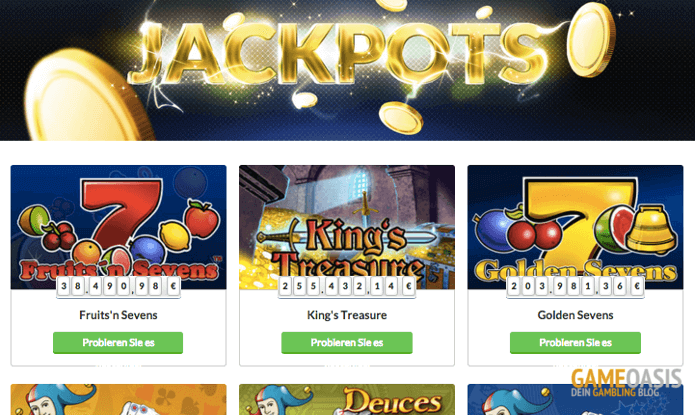 QuasarGaming Jackpots