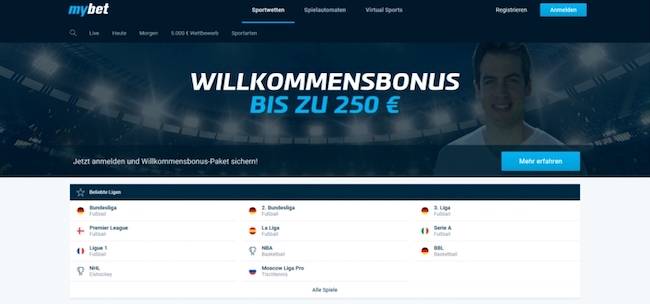 Mybet Sportwetten Startseite