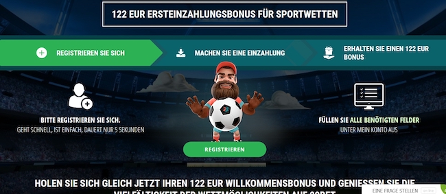 22bet Wettanbieter Bonus